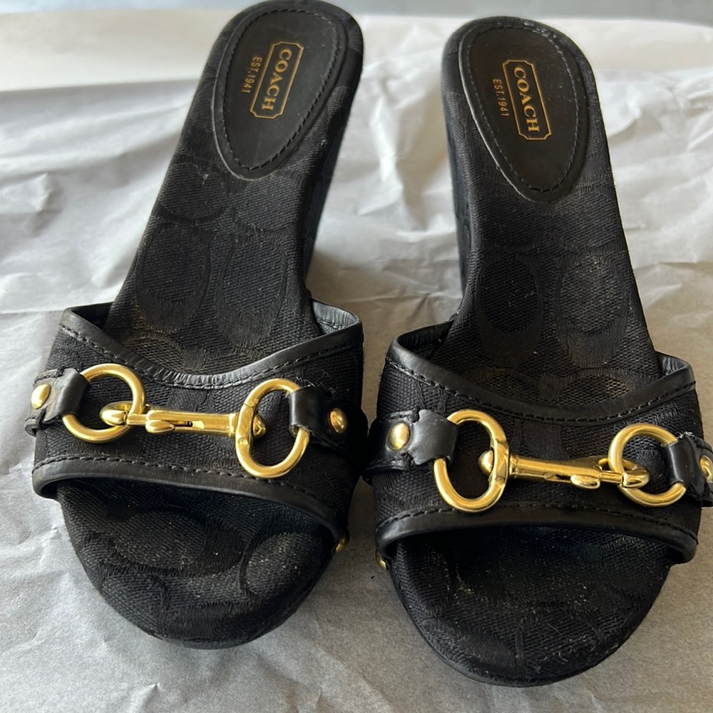Coach wedge sandals